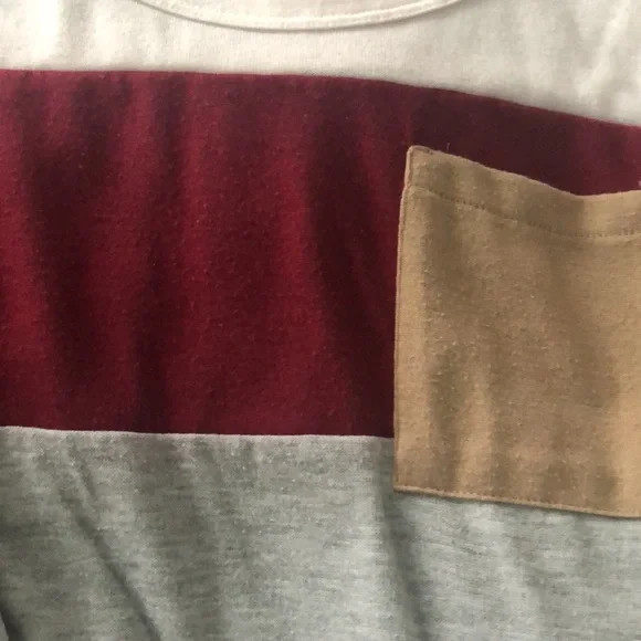 Striped long sleeve crew neck t shirt - Picture 3 of 3